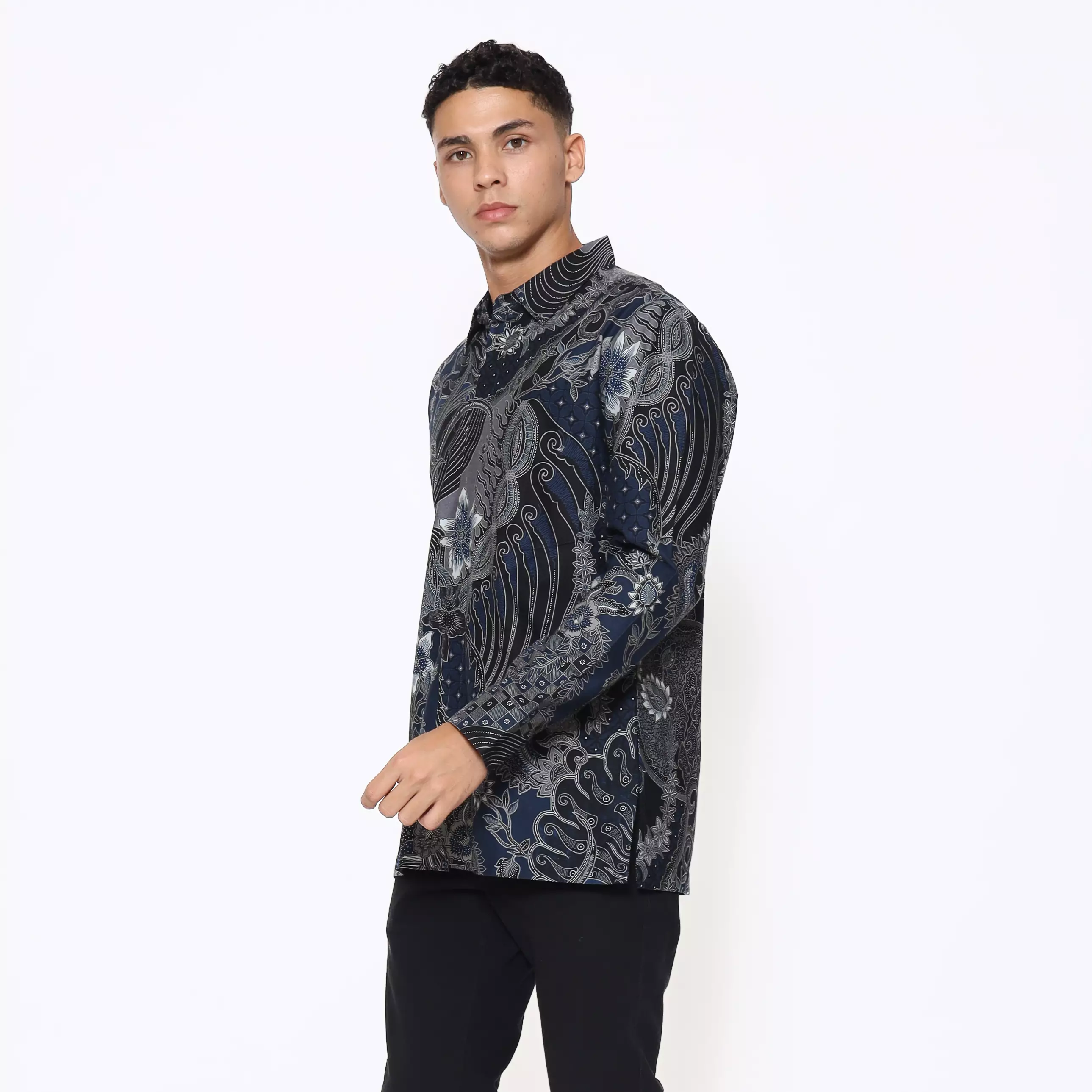 Kemeja Batik Pria - Bhatara Batik Hariz - Atasan Kemeja Batik Lengan Panjang