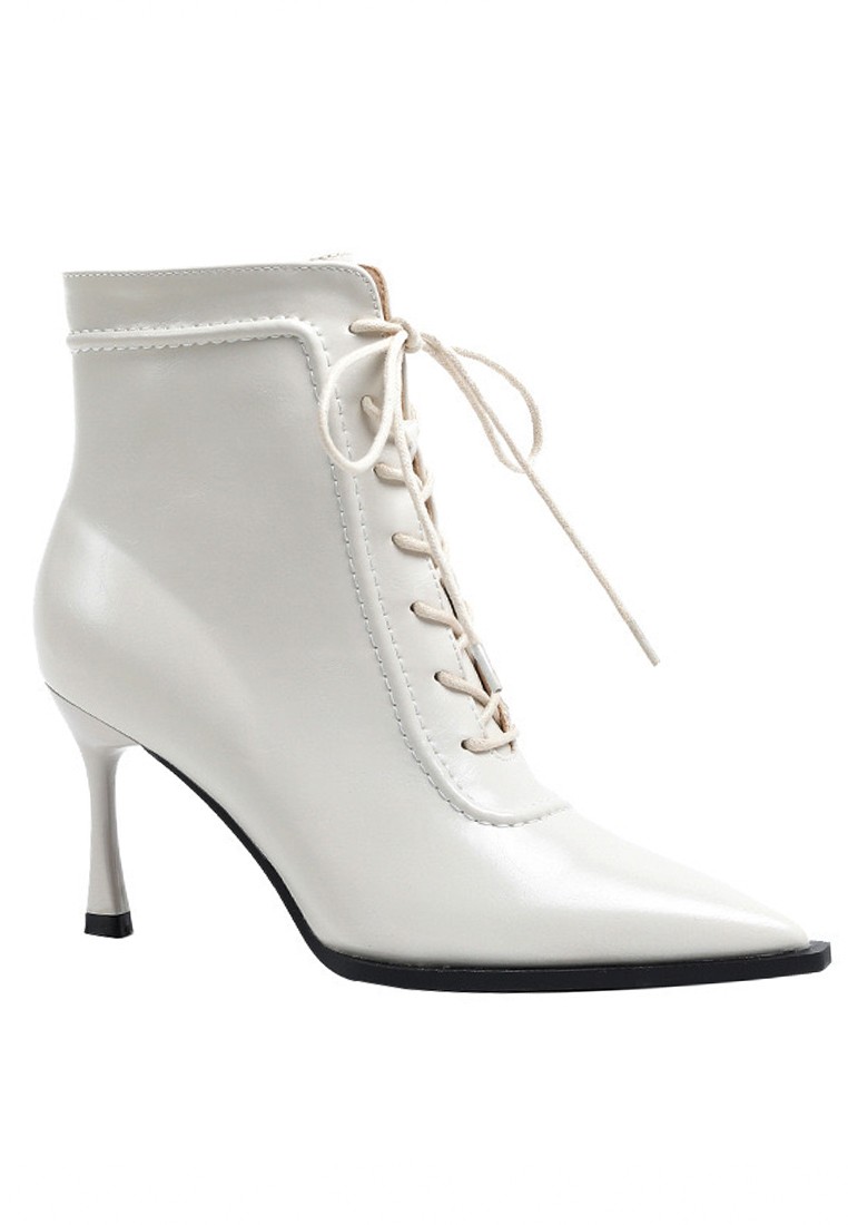 8CM Lace Up Ankle Boots XJ8288-2