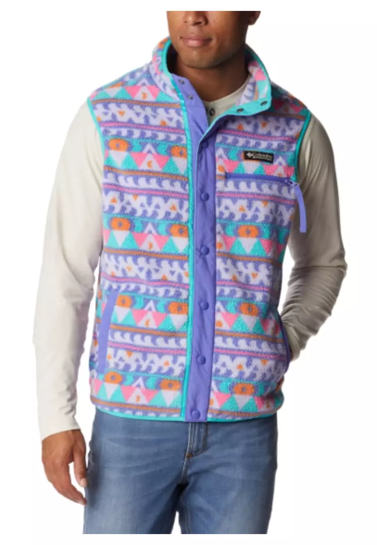 Columbia Men's Helvetia Half Snap Fleece, Purple Lotus Camp