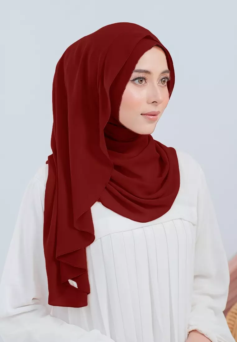 HIJAB INSTAN LUBNA - DEEP MAROON