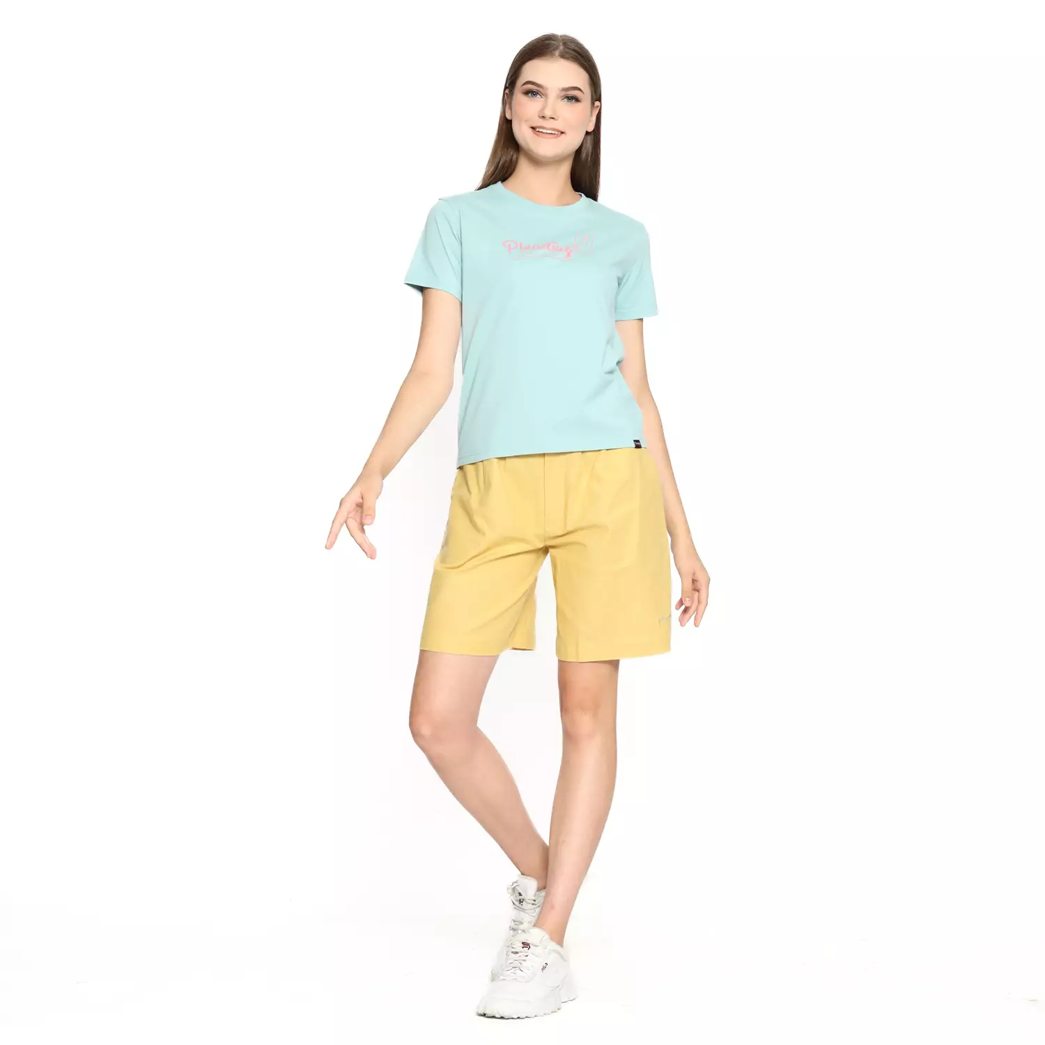 Planet Surf Clothing Kaos Lengan Pendek Wanita Hesty Ladies Bassic Tee 231C Planet Surf