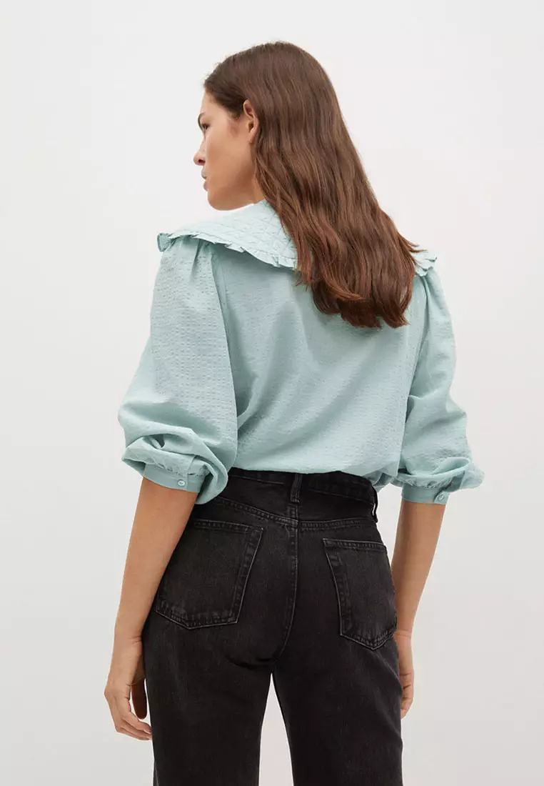Buy Mango Double BabyCollar Shirt 2024 Online ZALORA Philippines