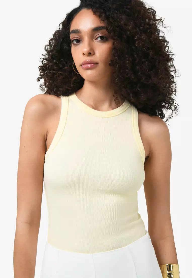 Buy FORCAST Devon Cotton Blend Singlet 2026 Online | ZALORA