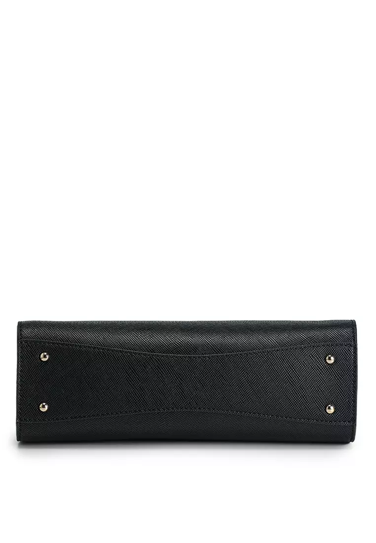 Borsetta Guess NOELLE LUXURY SATCHEL - In Poliuretano, Design Alla Moda, 26x19x6 Cm