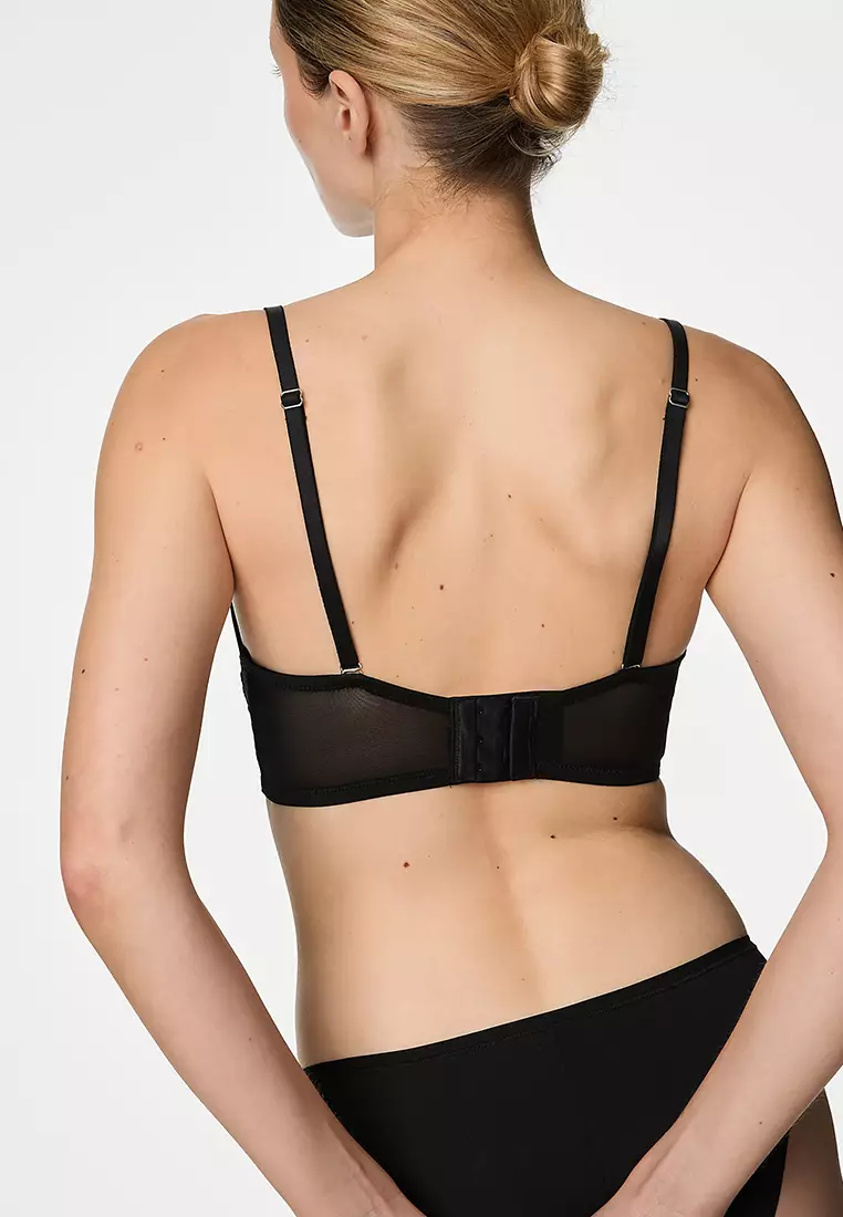 Lace Wired Strapless Bra