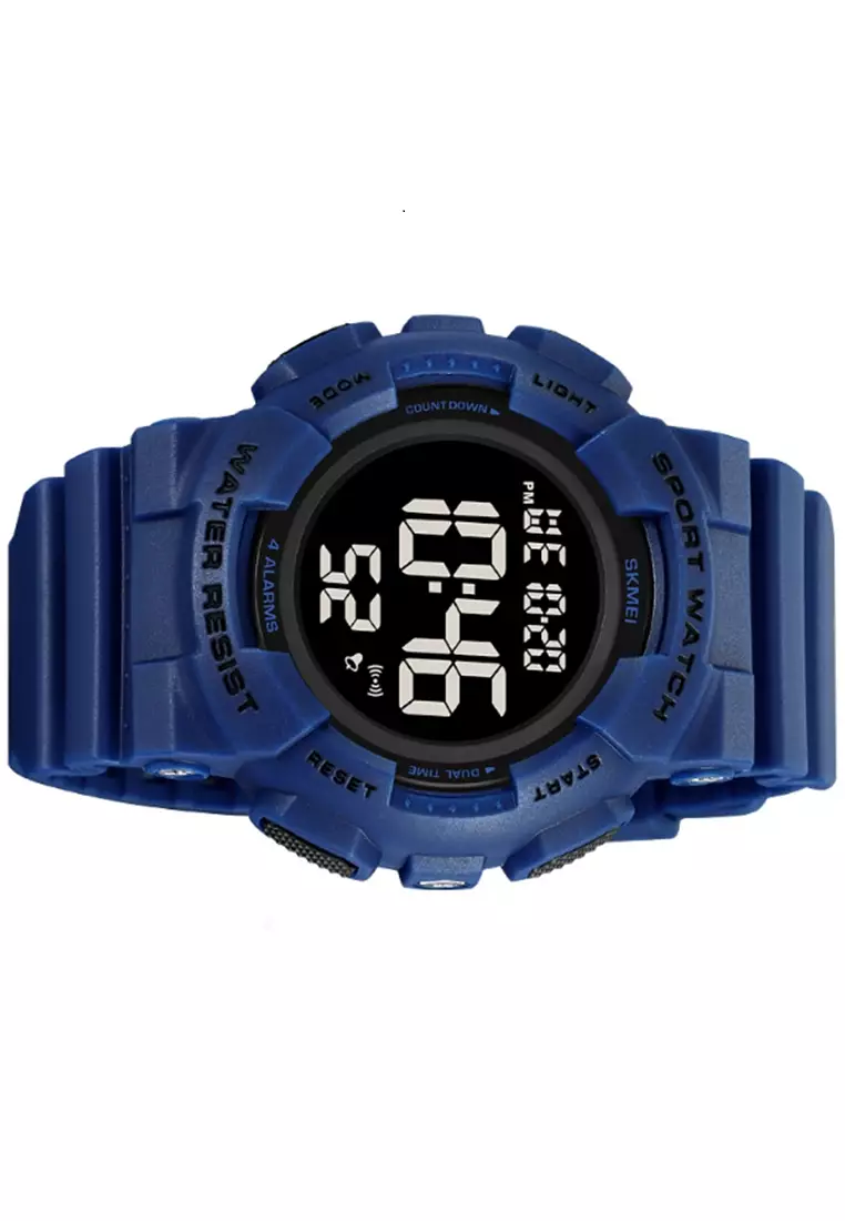 Jam Tangan Digital Pria Waterproof Many Function Strap Tali Material TPU DV60 ORIGINAL