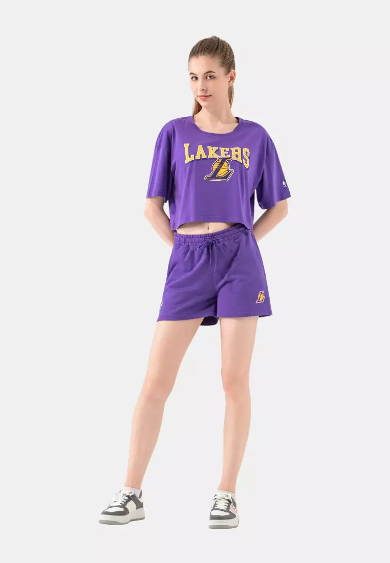 Los Angeles Lakers Crop Top for Womens Boxy Fit