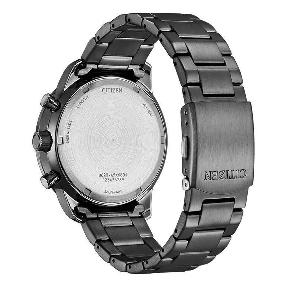 Jam Tangan Citizen Eco Drive CA4507-84X Chrono Stainless Steel