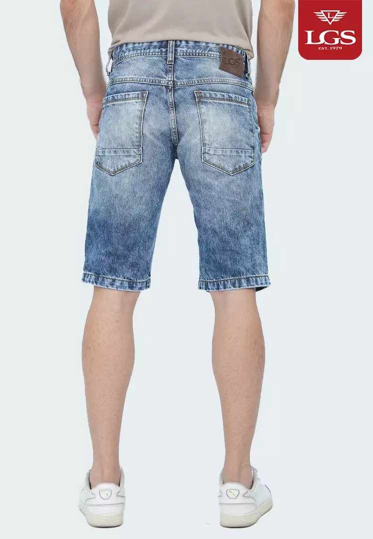 LGS - Celana Pendek - Jeans - Light Blue - Washed Denim - JSS.293.P080.A691.C