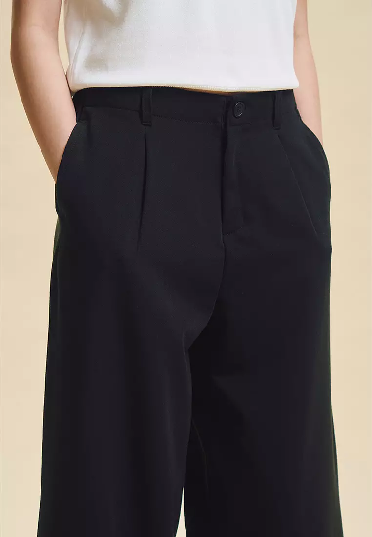 Dress Code Wide Pleated Trousers