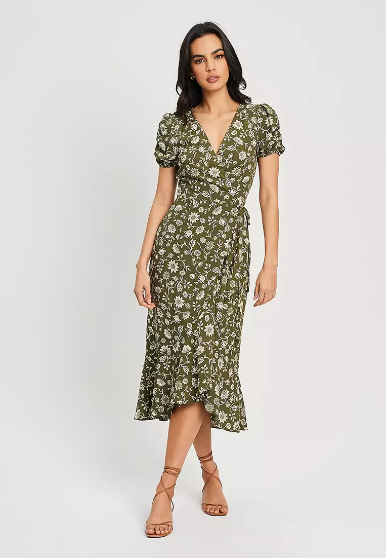 The Fated Zenith Wrap Midi Dress 2023 Buy The Fated Online ZALORA