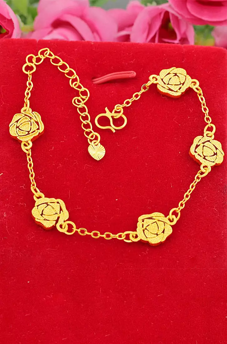 Buy YOUNIQ YOUNIQ Rose Garden 24K Gold Plated Bracelet 2024 Online