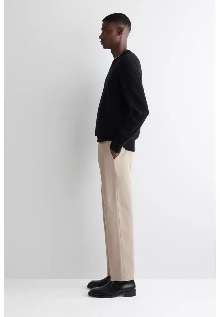 COTTON REGULAR-FIT STRAIGHT-LEG CHINOS
