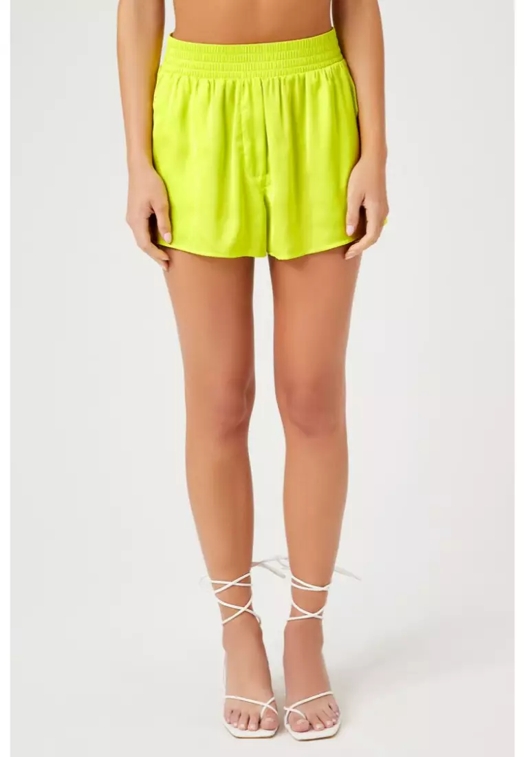 Buy FOREVER 21 Satin Mid Rise Shorts 2023 Online ZALORA Philippines