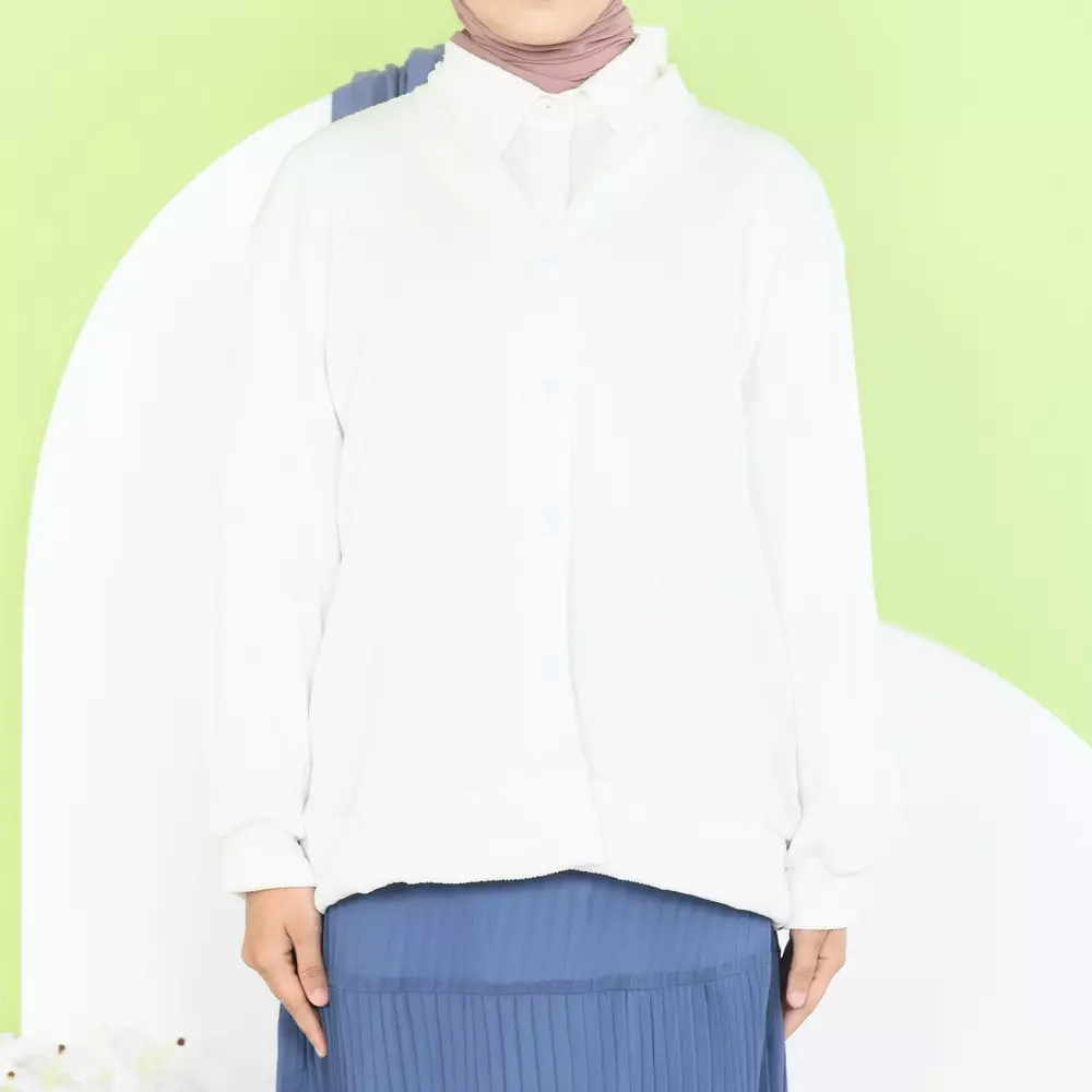 Licca Cardigan - Broken White M19725 R36S4