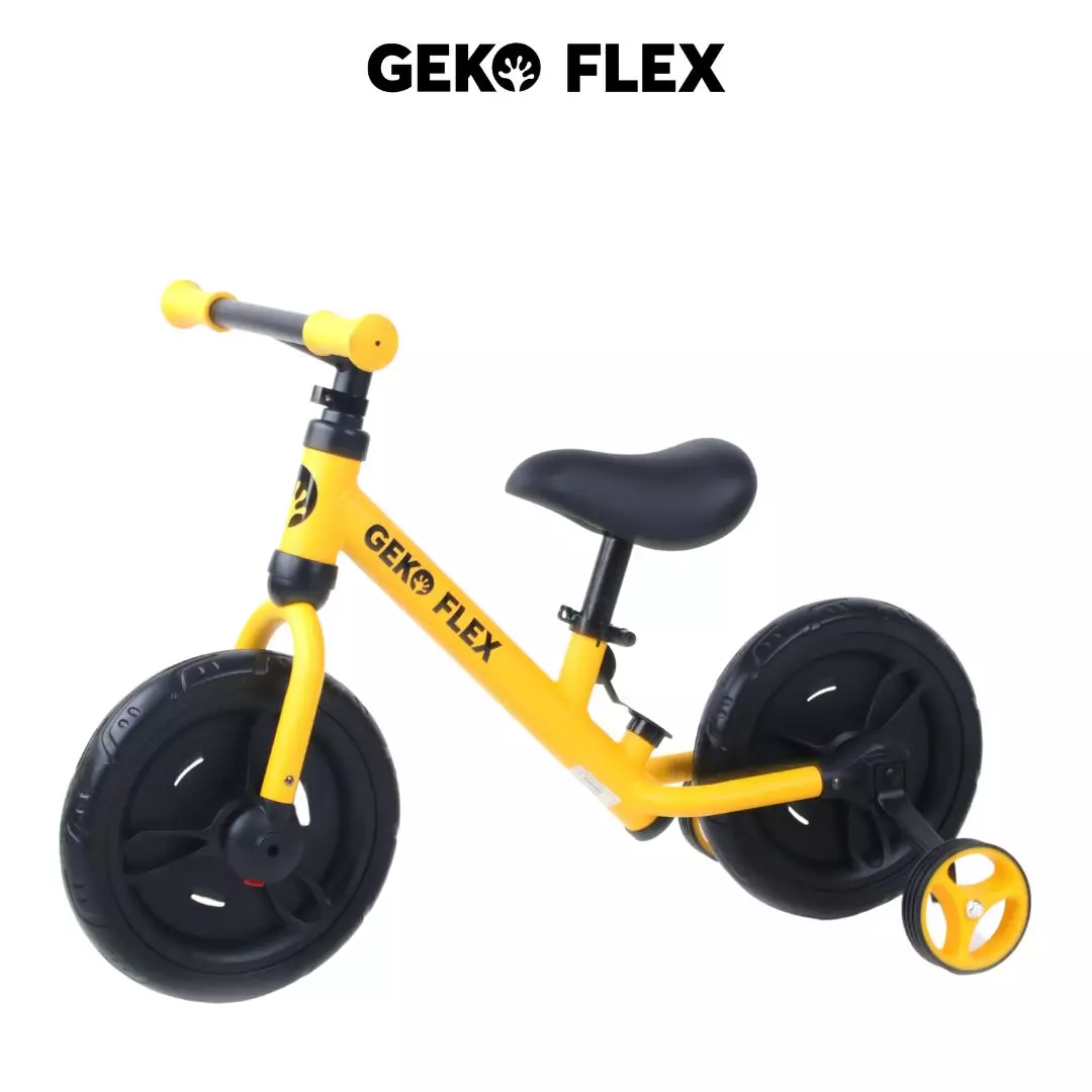 Geko Flex 6in1 Balance Bike Yellow - Sepeda Anak multifungsi