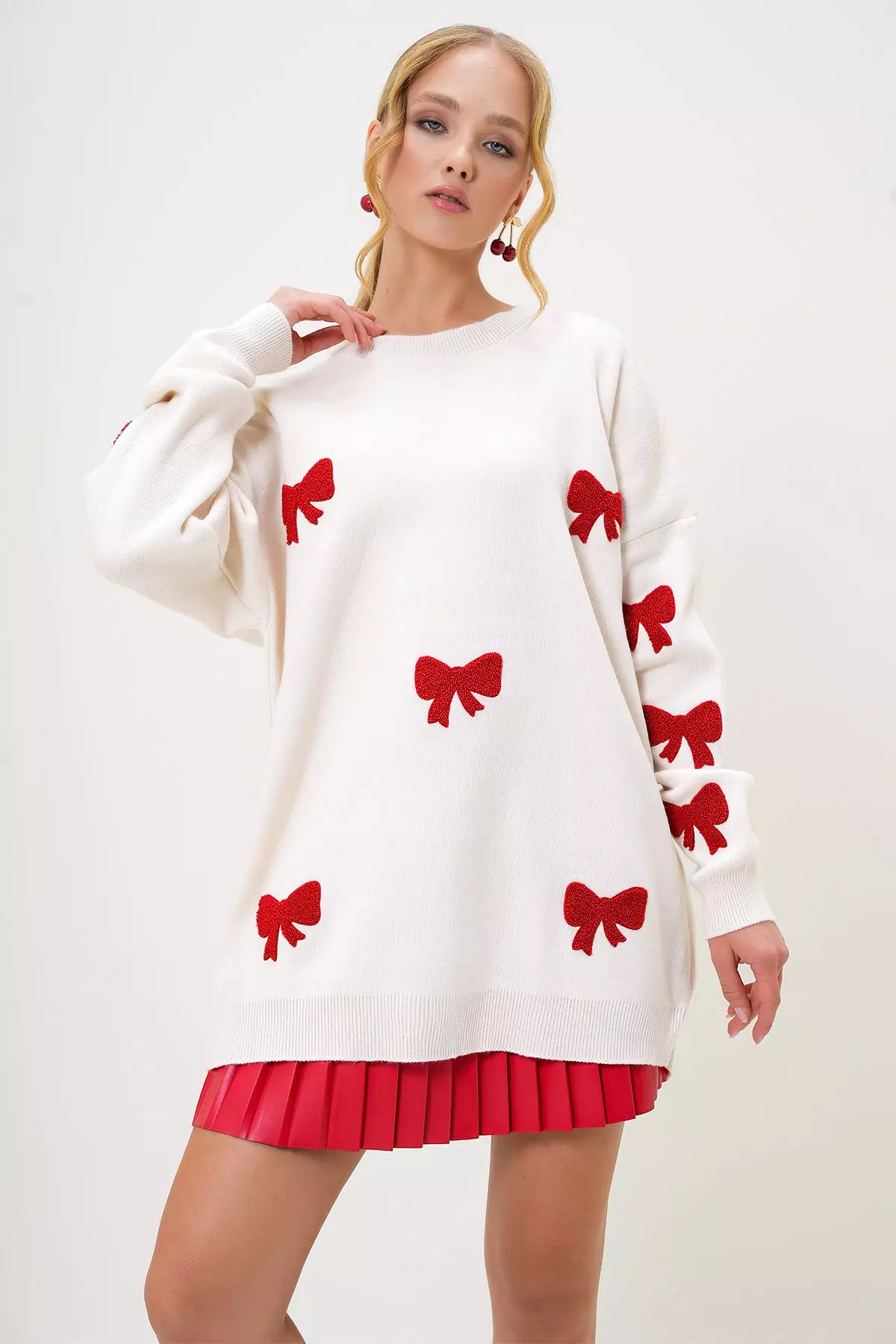 Oversize Bows Sweater