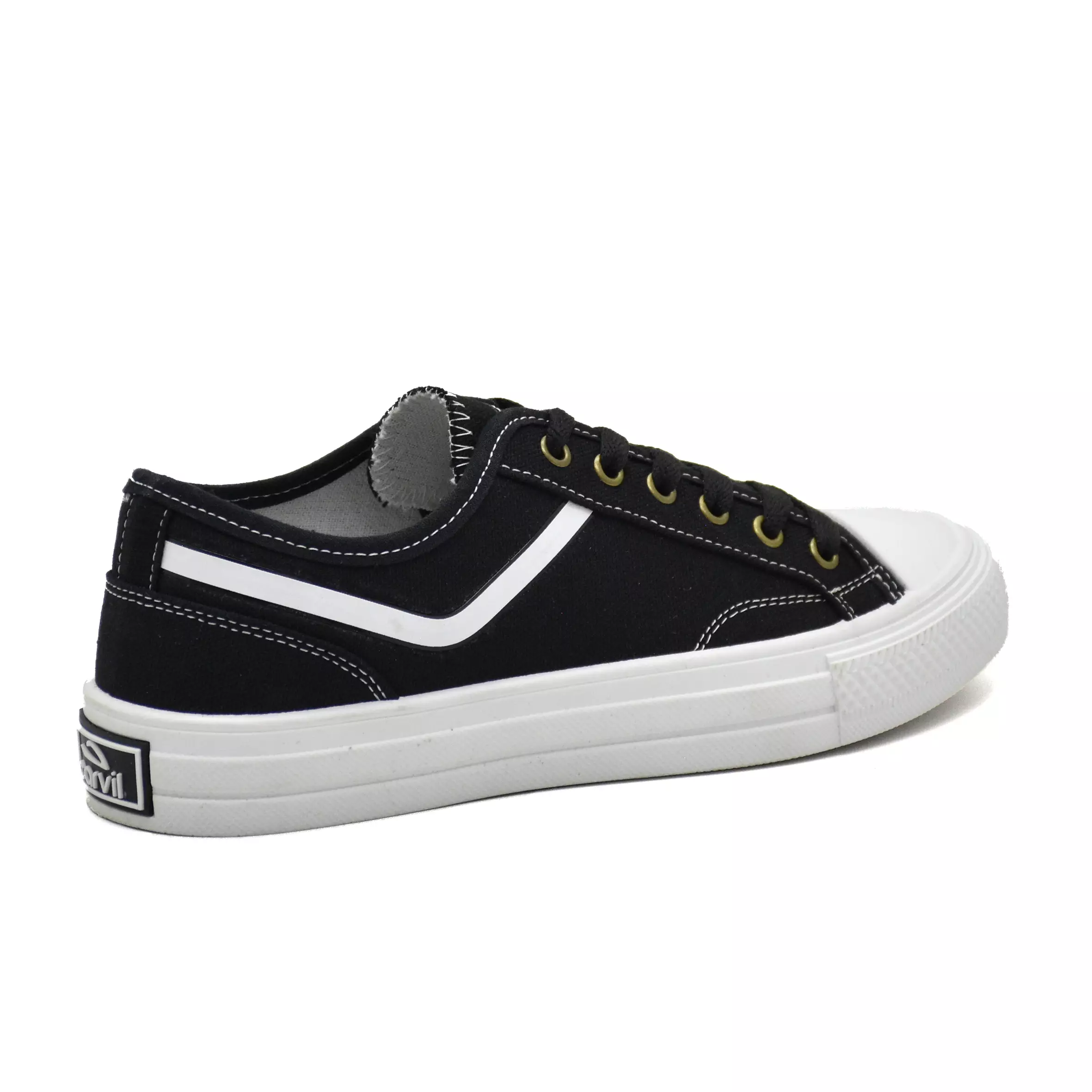 Carvil Sepatu Pria Skiniar Low Black/White