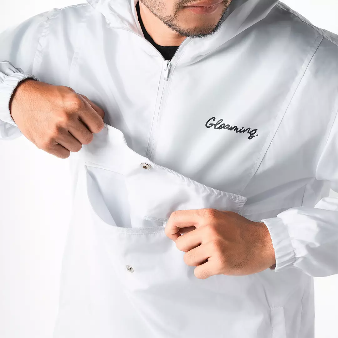 Jaket Gorpcore Parasut White Unisex