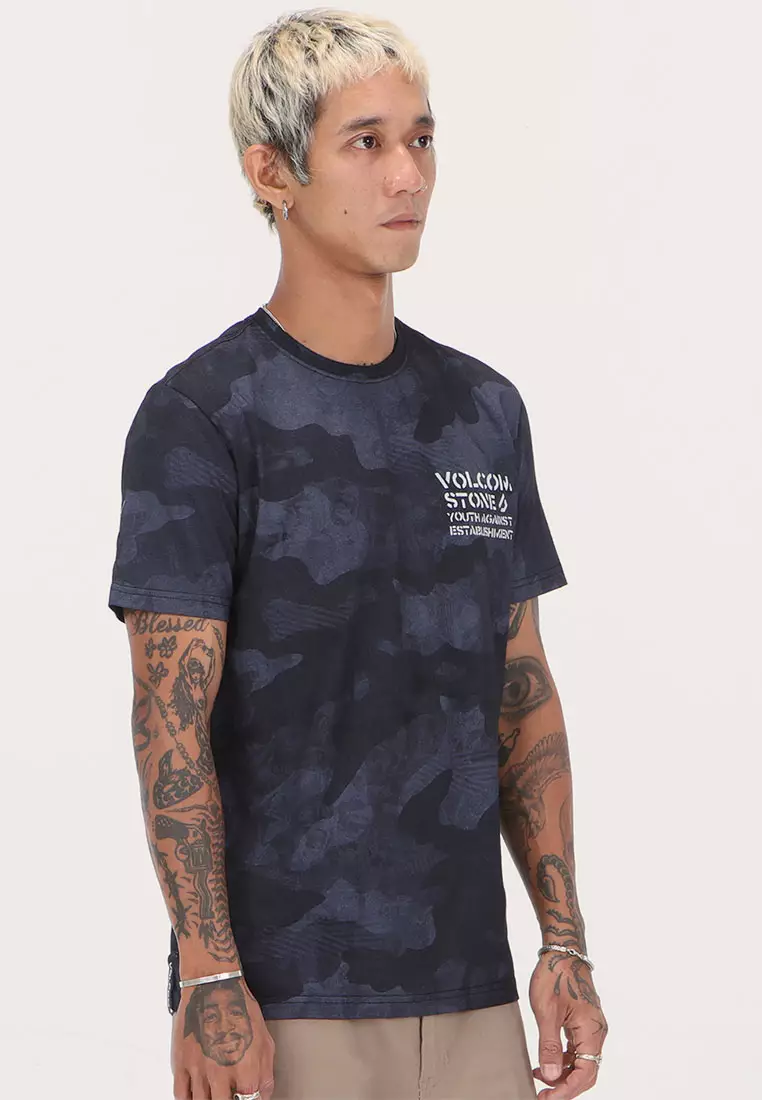 MCT PREEMO CAMO SHORT SLEEVE TEE BLK