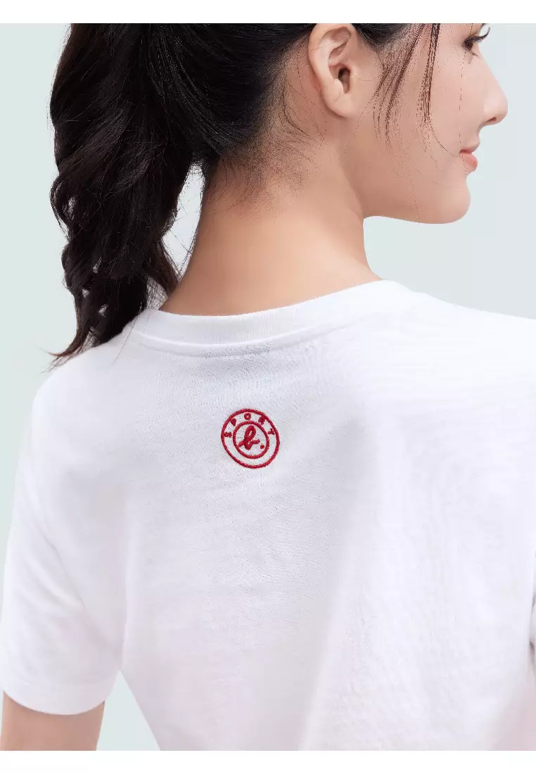 Women's SPORT b. Logo Embroidery Tee (SPORT b by agnes b)