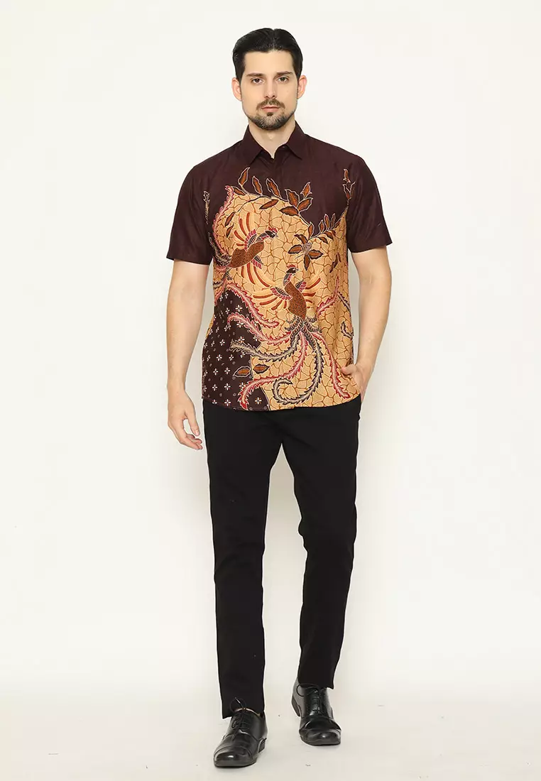 My Aksa batik Pria Kemeja Pendek Bram Belva