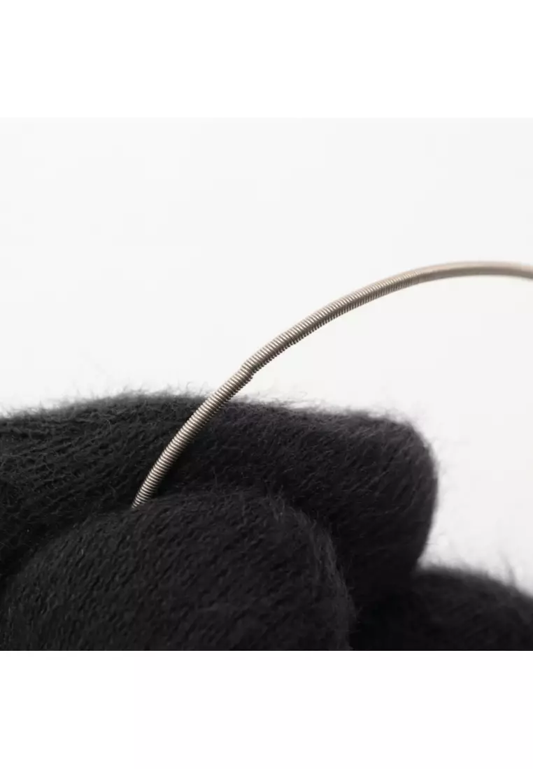 Pre-Loved Hermès Cage d'H Ash H-cube necklace Silver ivory