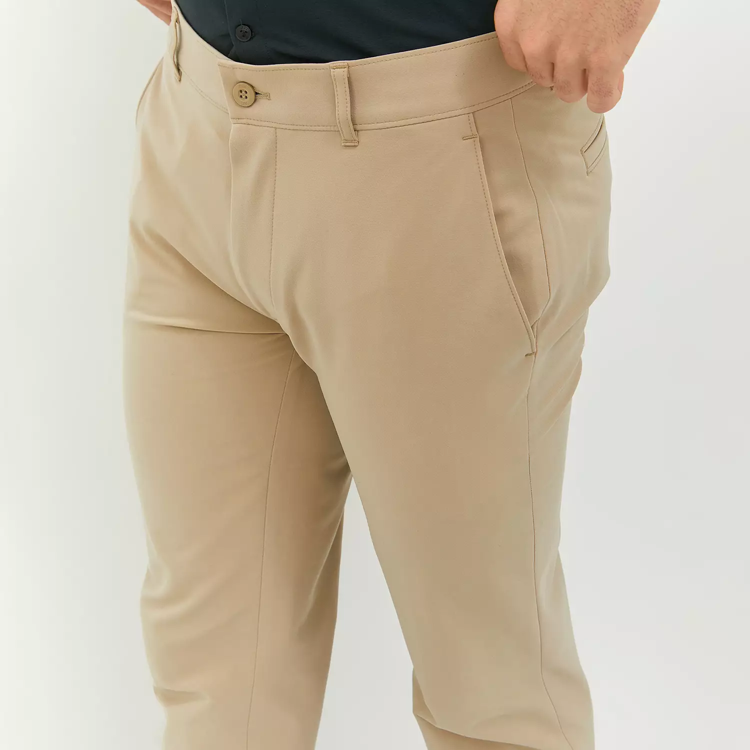 Jobb Kenzio Celana Panjang Comport Fit Beige Warna Beige