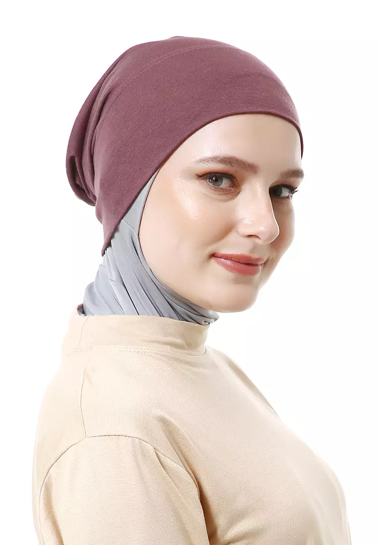 Inner Hijab Muslimah Wanita Motif Polos Relaxed Fit - Herseys