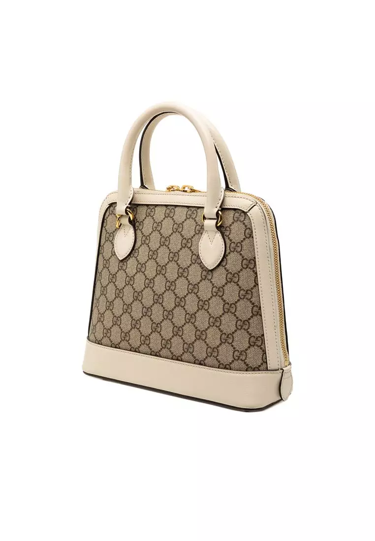 Pre-Loved Gucci Small Gg Supreme Horsebit 1955 Satchel