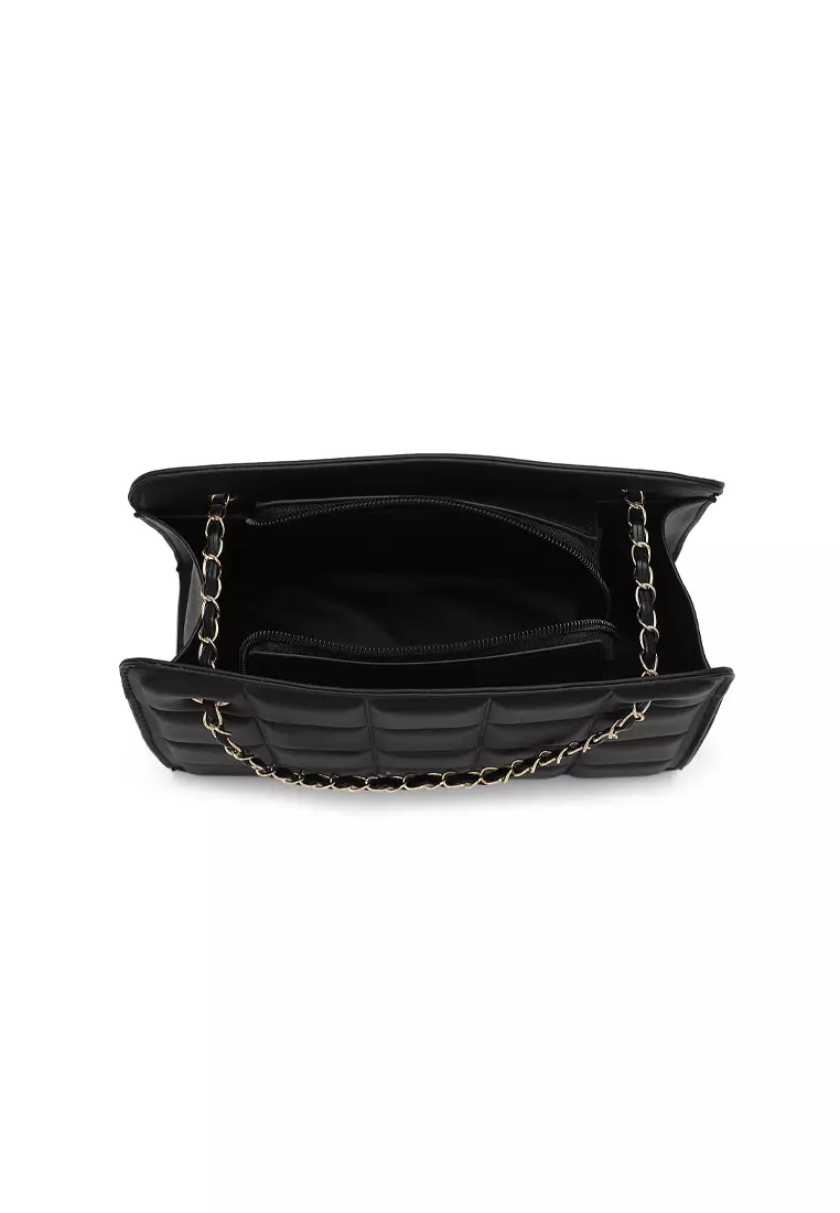 Women's Top Handle Bag / Sling Bag / Crossbody Bag - Black