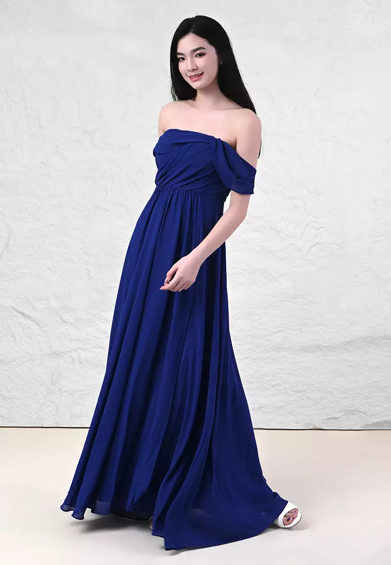 Off-shoulder Maxi Dress
