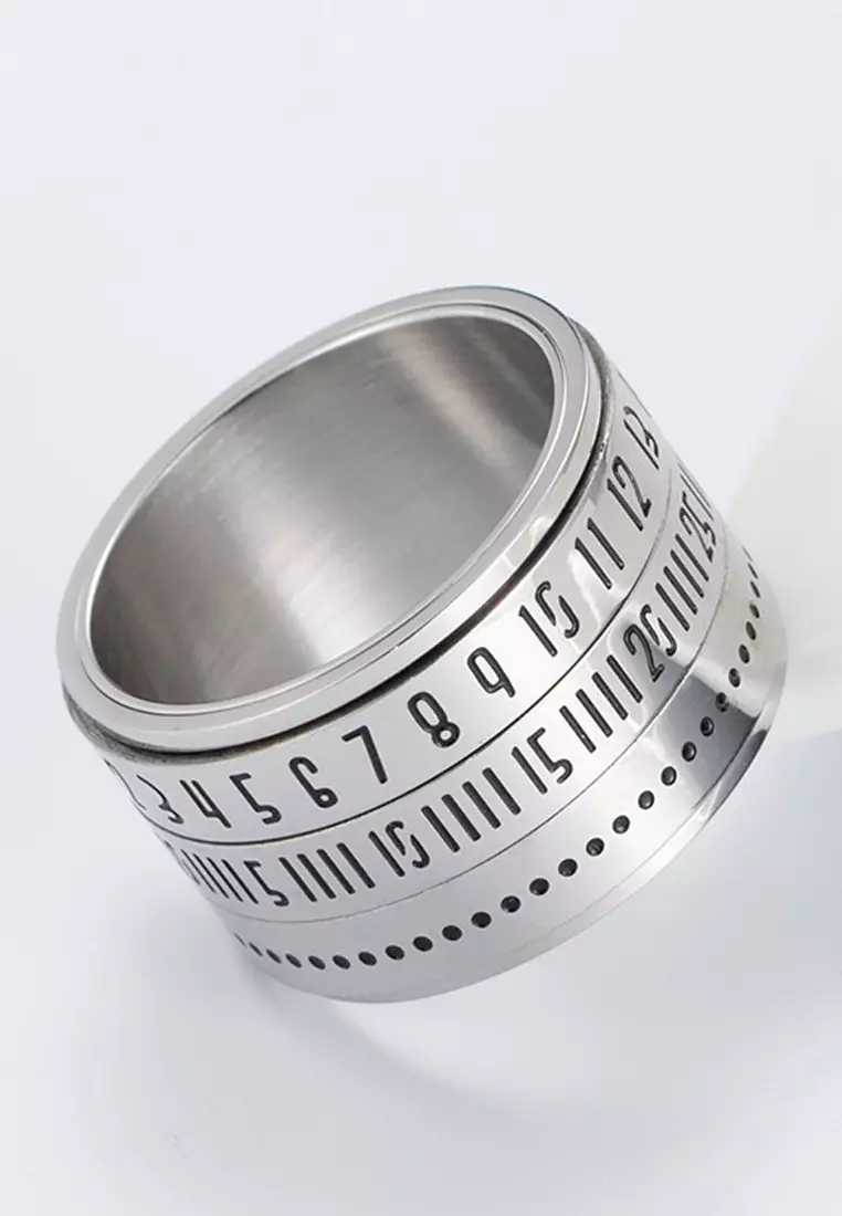 Men's Rotatable Stainless Steel Ring