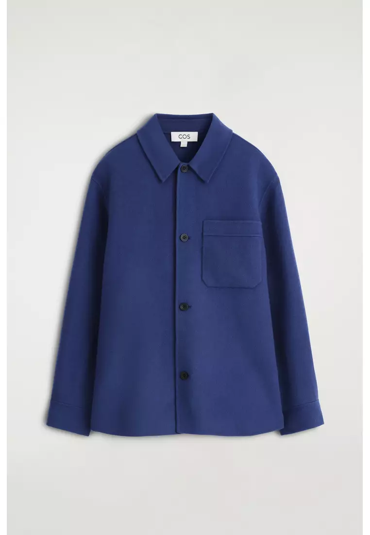 Buy COS DOUBLE-FACED WOOL OVERSHIRT 2026 Online | ZALORA