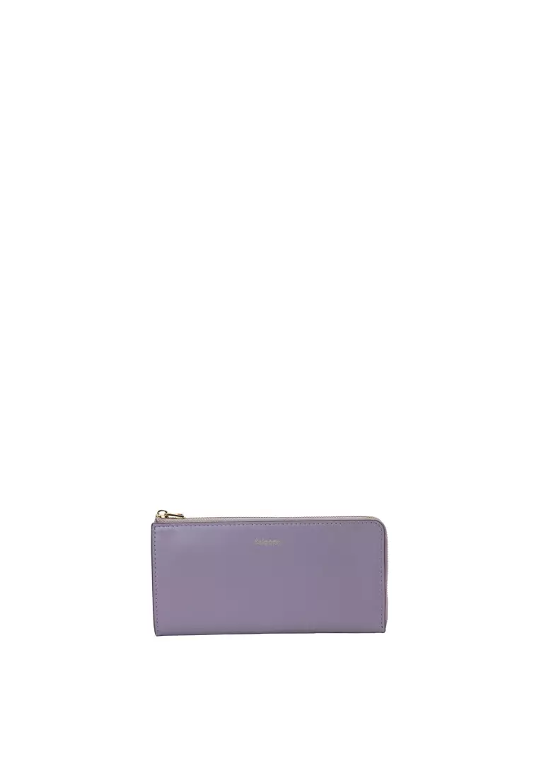 L-Zip Long Wallet - Lilac