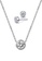 CELOVIS silver CELOVIS - Lux Zirconia Solitaire Necklace + Earrings Jewellery Set in Silver A523FACA260AAAGS_1