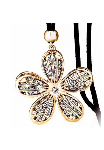 Krystal Couture gold KRYSTAL COUTURE Spring Bloom Flower Necklace Clear Embellished with Swarovski® crystals-Gold/Clear 16075ACCF89C4DGS_1