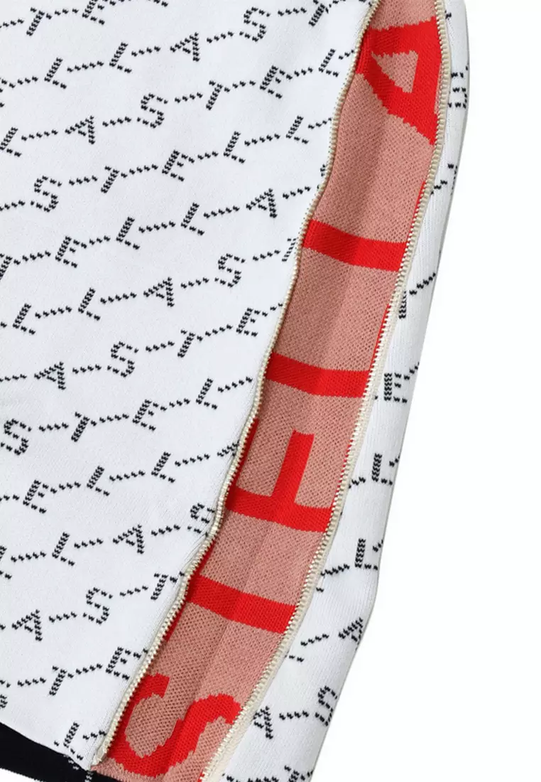 Logo-embroidered Skirt in White