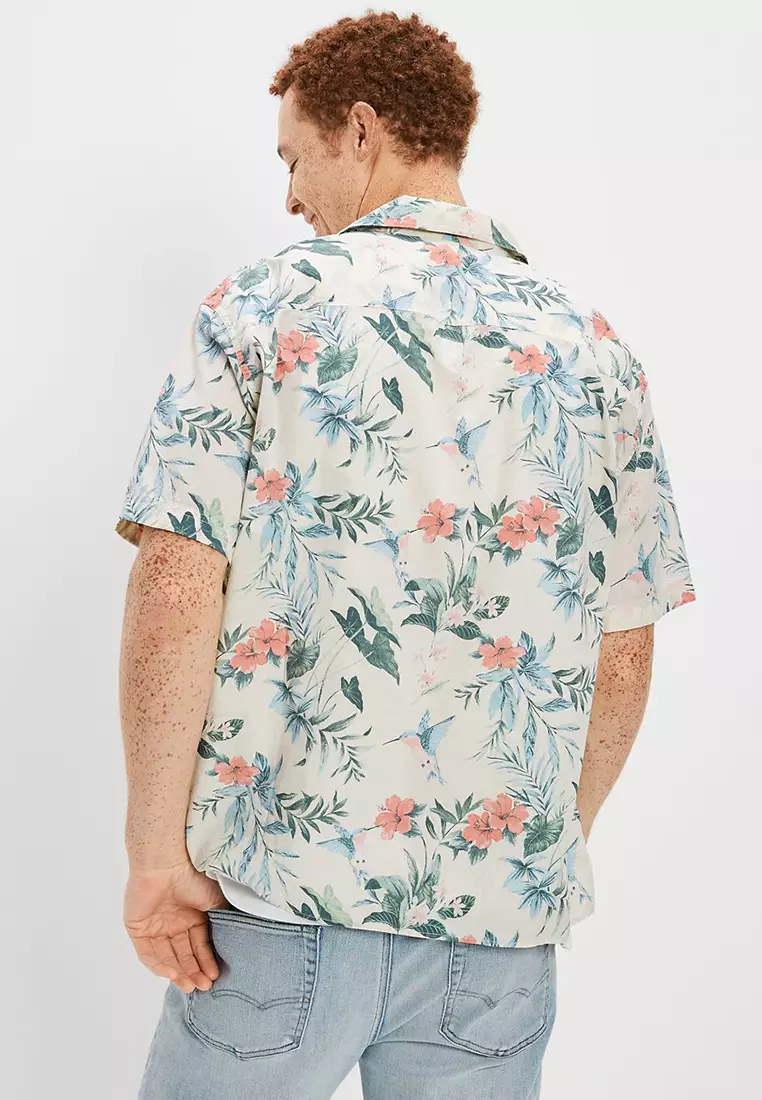 American eagle flower shirt sale