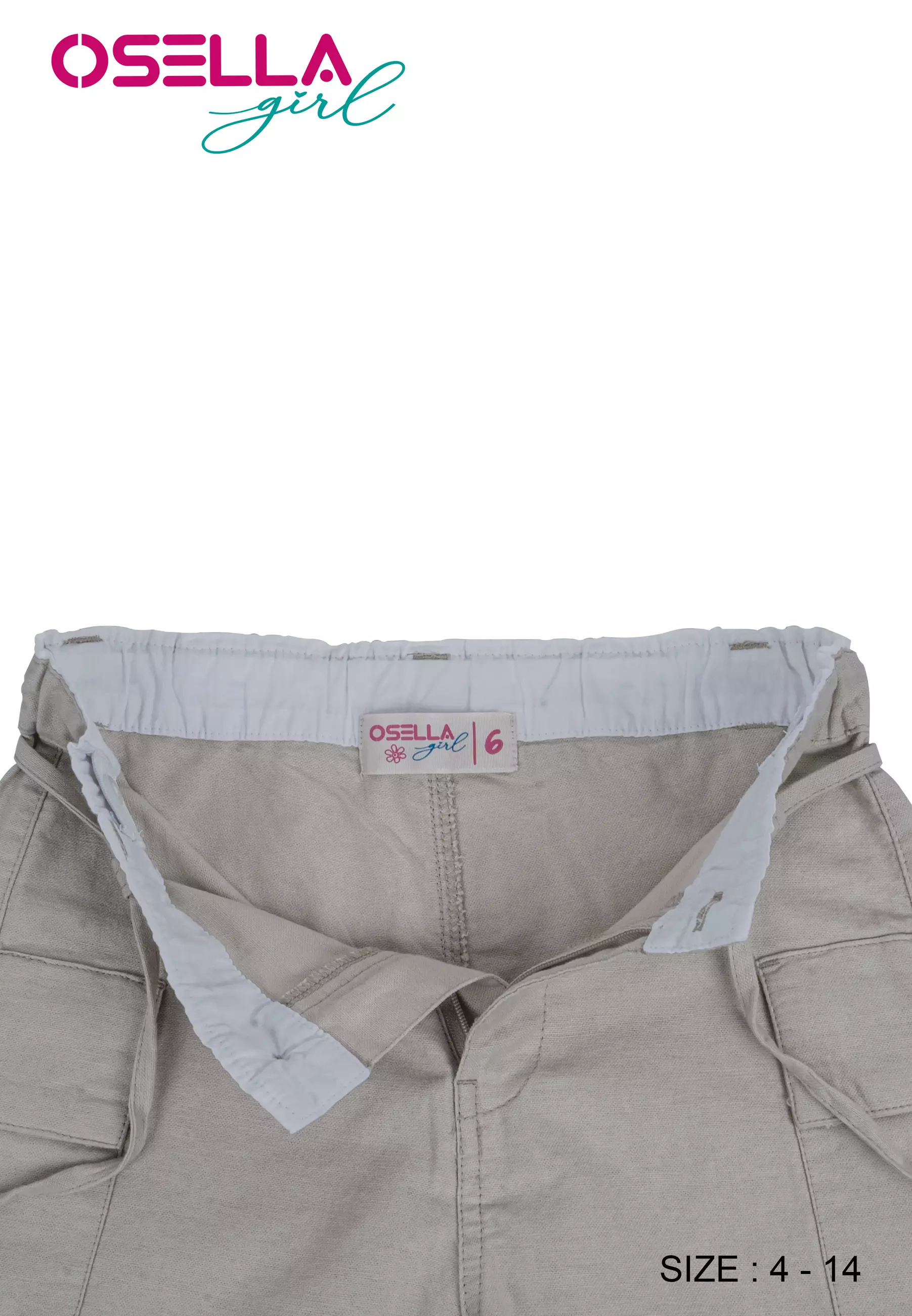 [NEW] Osella Kids Eleanor Cargo Short Pants 238640048 | Celana Pendek Kargo Anak Perempuan