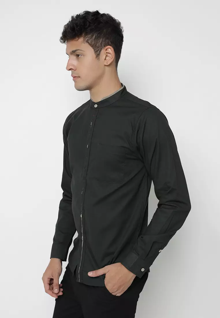 Kemeja Pria Ryusei Sht Men Yuzuki Dark Green