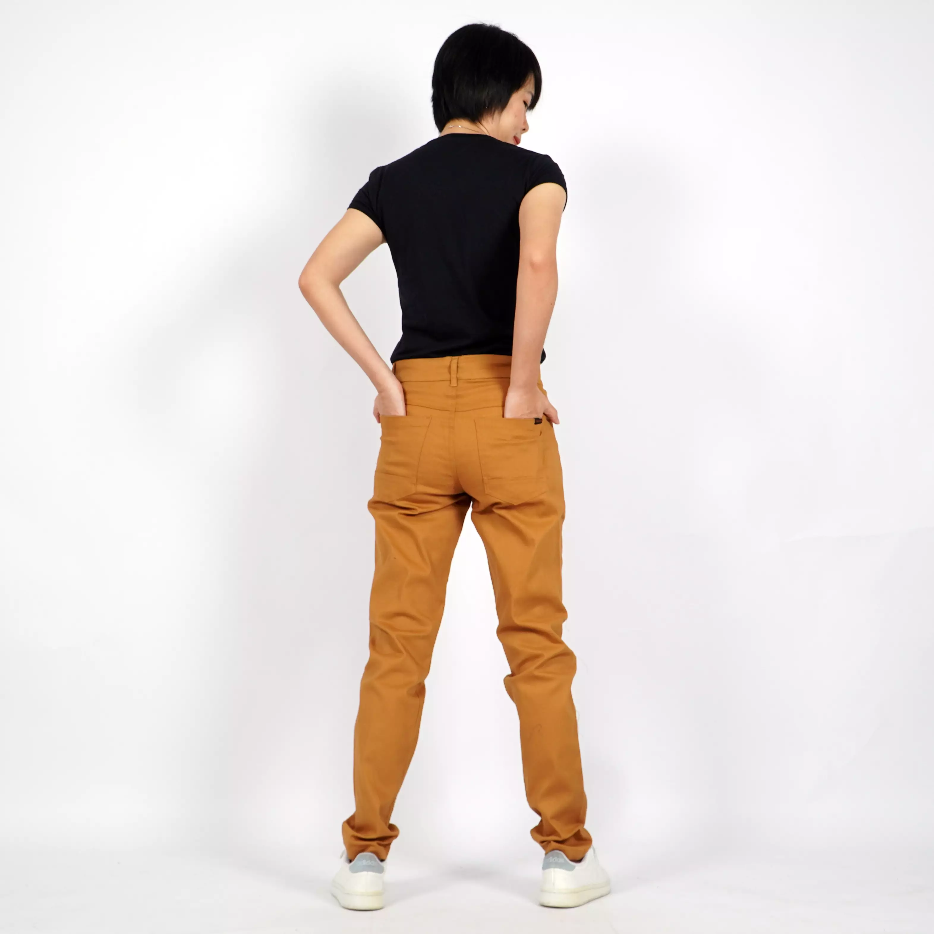  JEY Celana Chino Wanita Celana Panjang Chino Wanita - MUSTARD