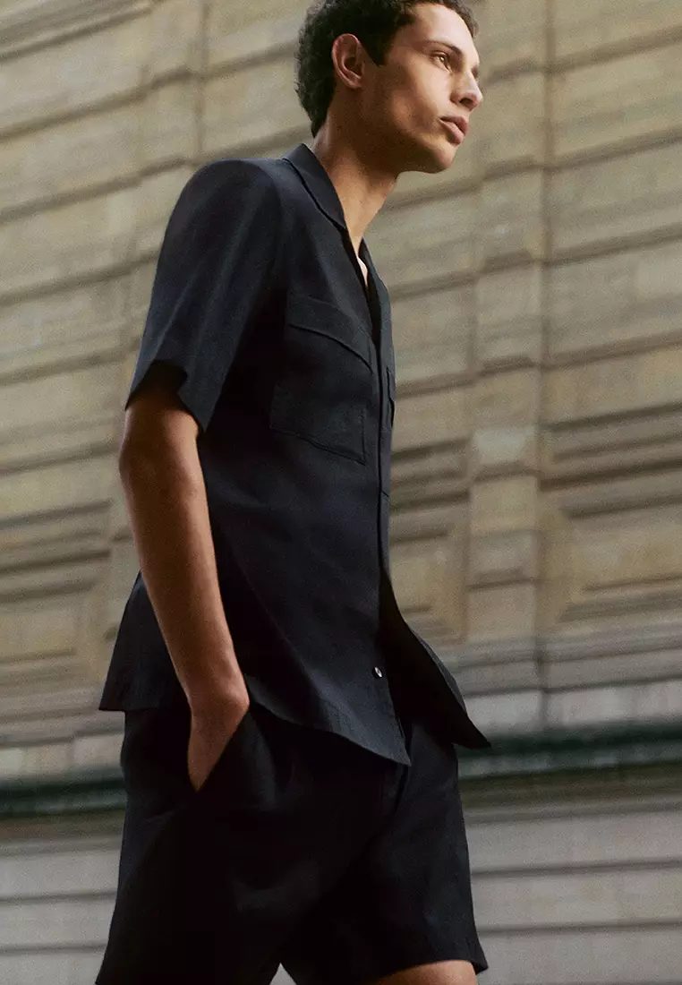 の*こ様 wus wading.utility shirt サイズL ネイビー