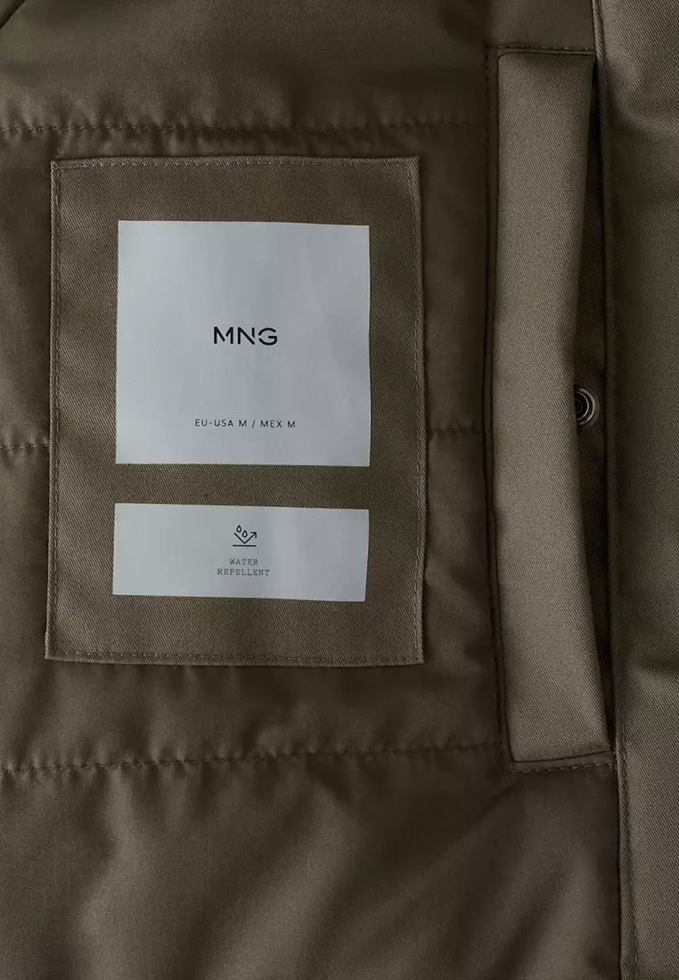 Quilted Parka With Water-Repellent Hood