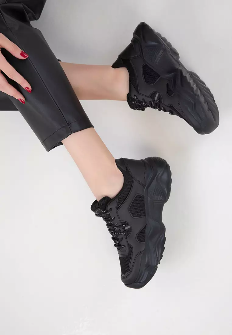 Black-Black Women's Sneaker 20574
