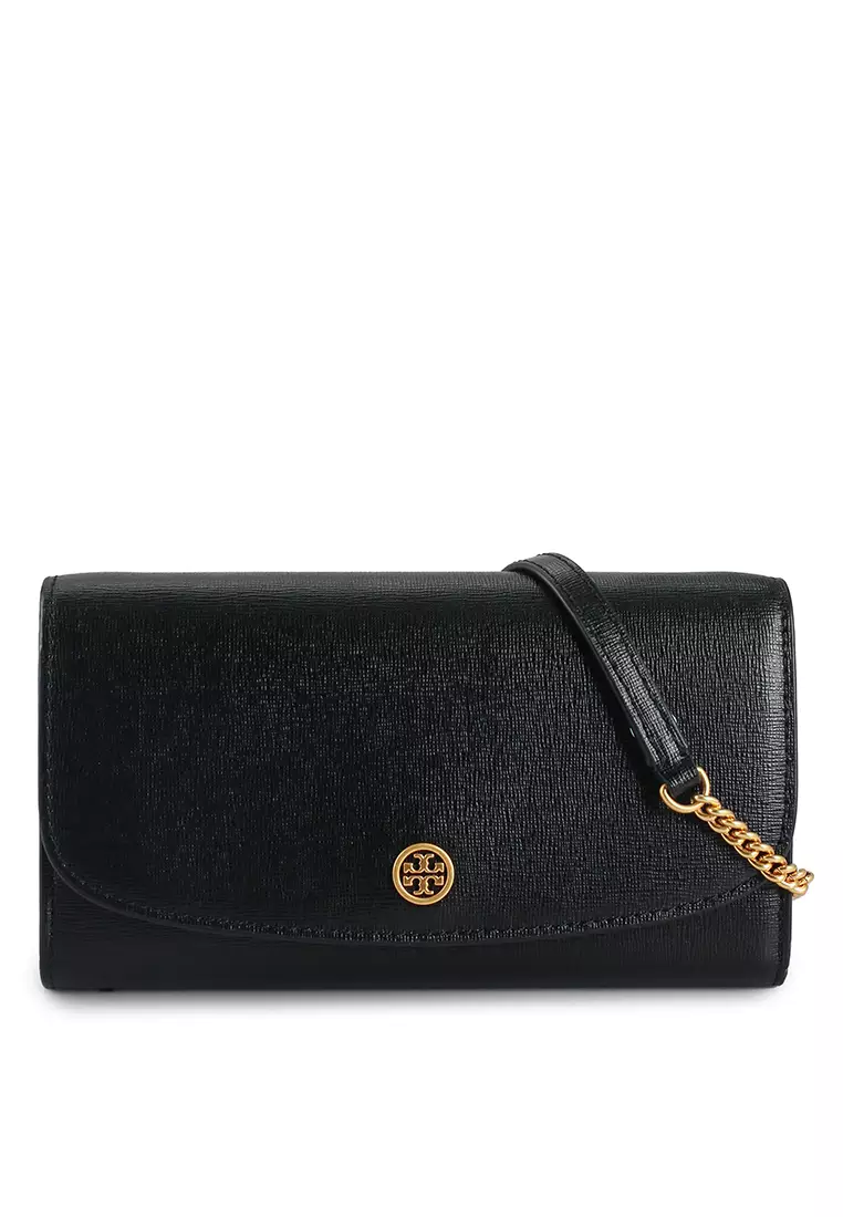 Tory burch 2025 black wallet sale
