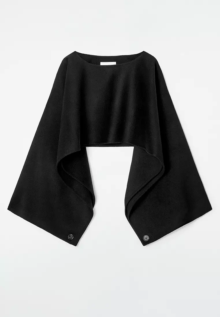 Buy COS Double-Faced Wool Hybrid Cape 2025 Online | ZALORA