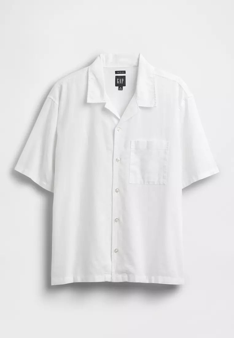 Short Sleeves Linen Shirt