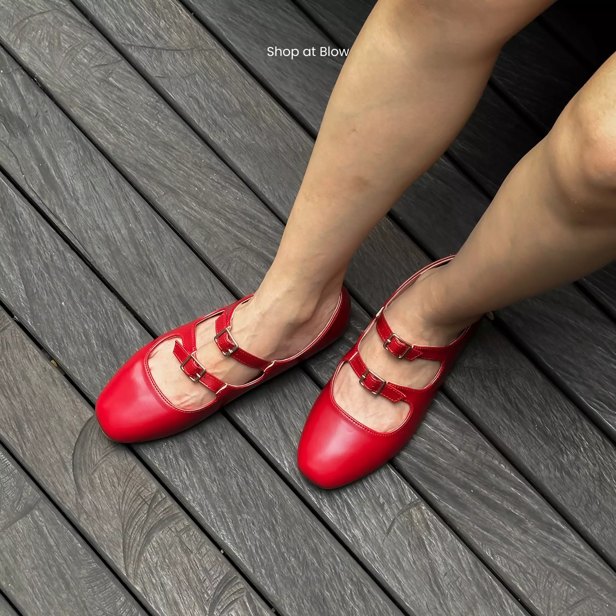 Blow Lavie Mary Jane Strap Flats Shoes BLWF 0037