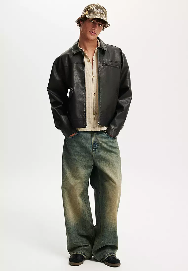 Washed Box Fit Short Sleeve Shirt